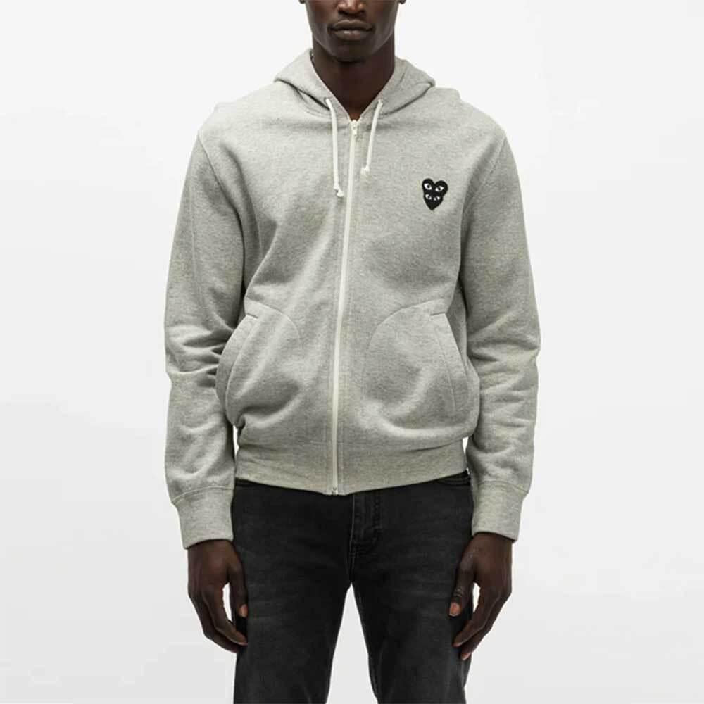Comme des Garcons Black Heart Zip-Up Unisex Hoodie AX T302 051 1