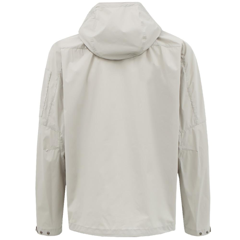 CP Company Dove Gray Hooded Puffer Jacket