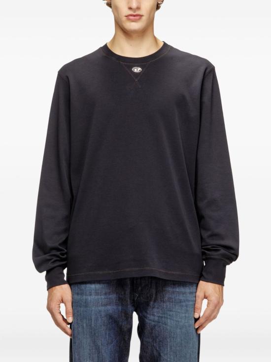 DIESEL Dark Gray Long Sleeve Sweatshirt A199670AIJU9XX DARK GRAY DOM