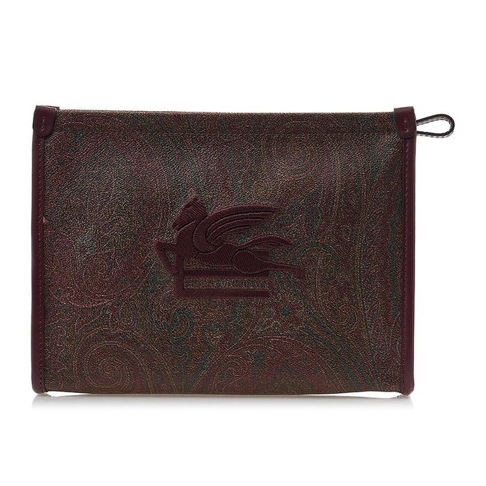Etro Paisley Leather Women’s Clutch Bag