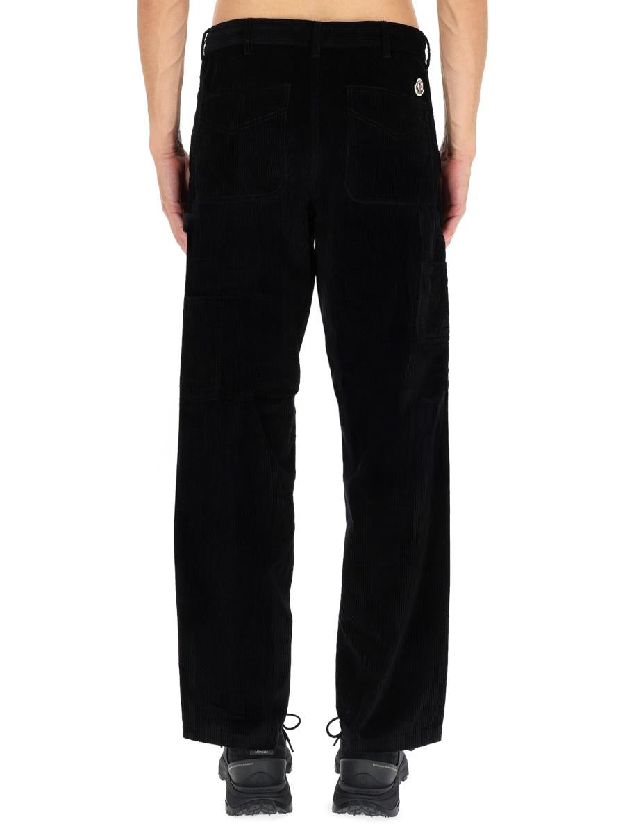 Moncler Black Wool Blend Tailored Suit Pants