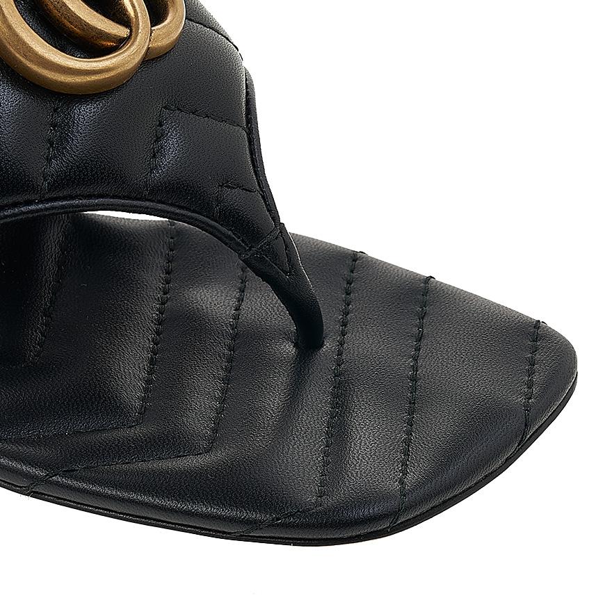 GUCCI Women’s GG Logo Heel Sandals 776995 BKO60 1000