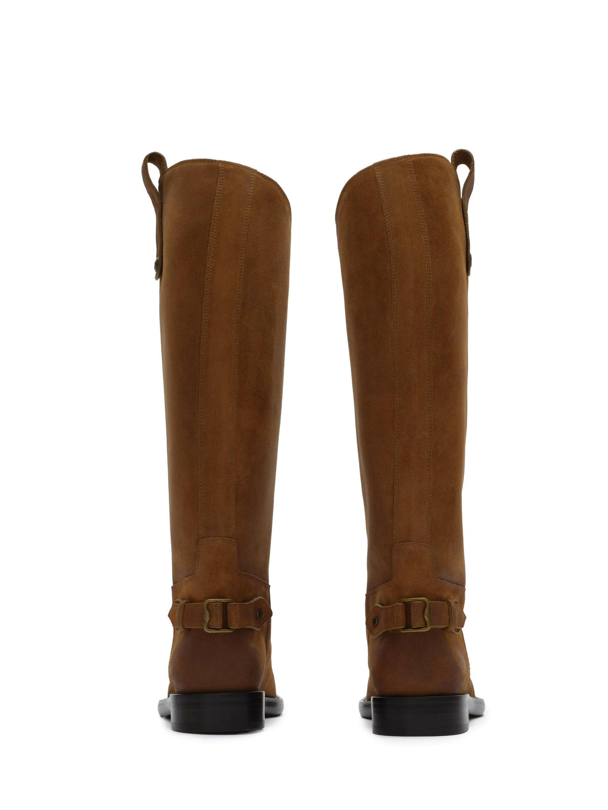 BURBERRY Black Leather Long Boots