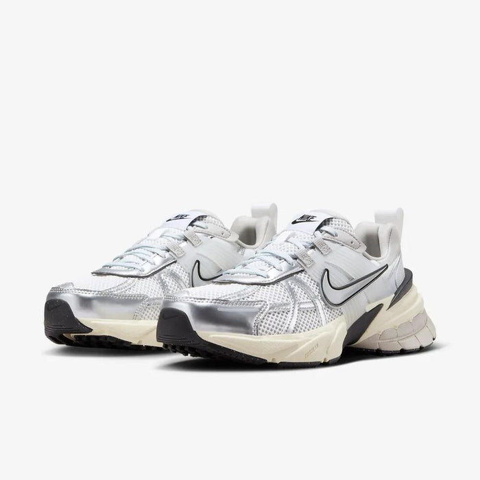 Nike V2K Run Summit White Metallic Silver Women's Low-Top Sneakers FD0736 100