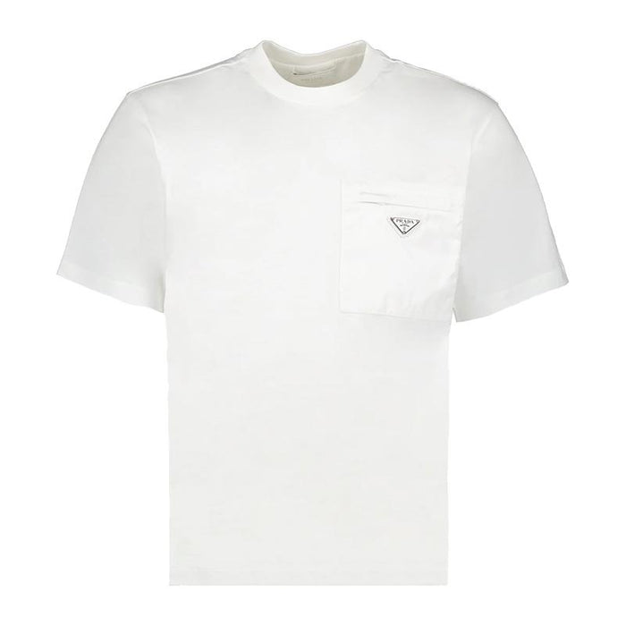 PRADA Nylon Pocket Short Sleeve T-Shirt White