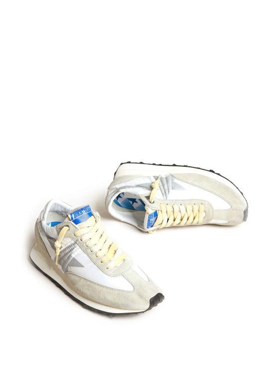 GOLDEN GOOSE White Grey Silver Leather Sneakers for Men GMF00683 F005457