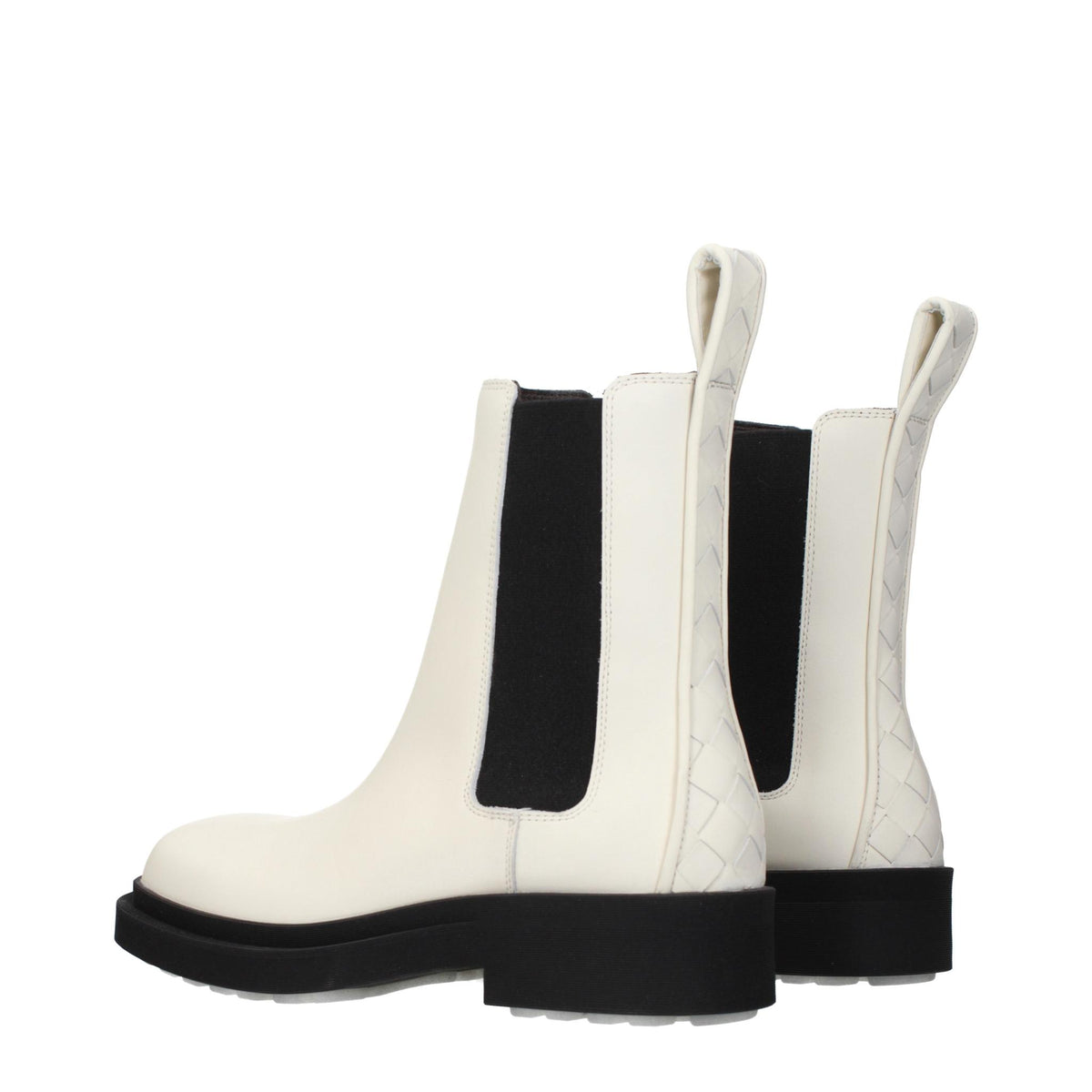 Bottega Veneta Black Leather Ankle Boots