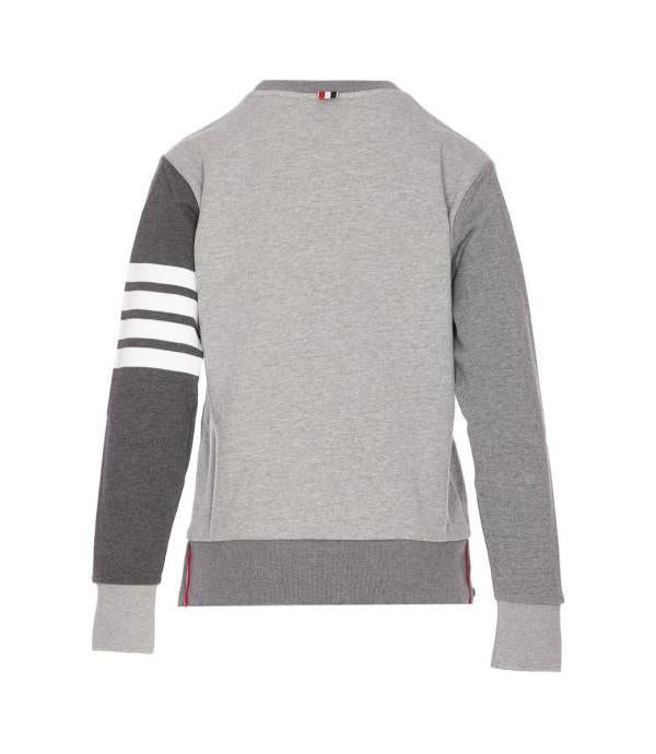 THOM BROWNE Classic Loopback 4-Bar Sweatshirt Women’s Gray
