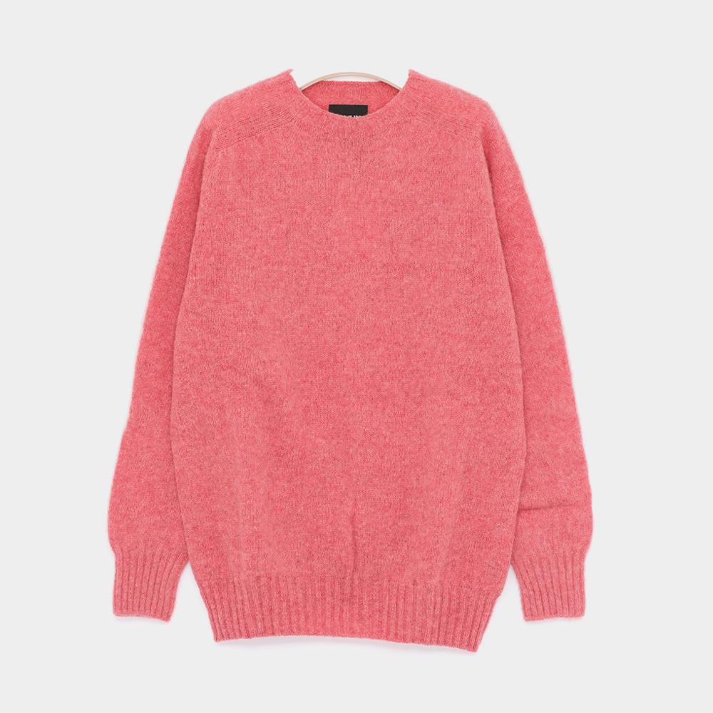 HOWLIN Shetland Wool Rose Juice Crewneck Sweater Men