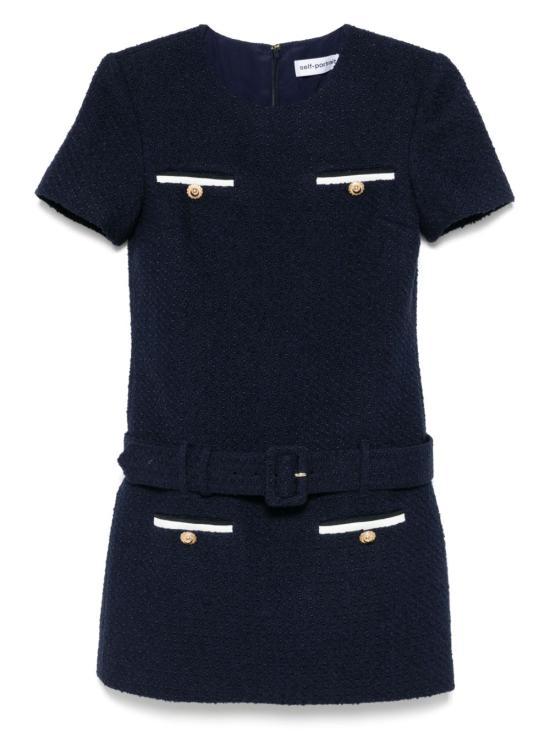 Self Portrait Blue Short Dress PF25034 SBLUE