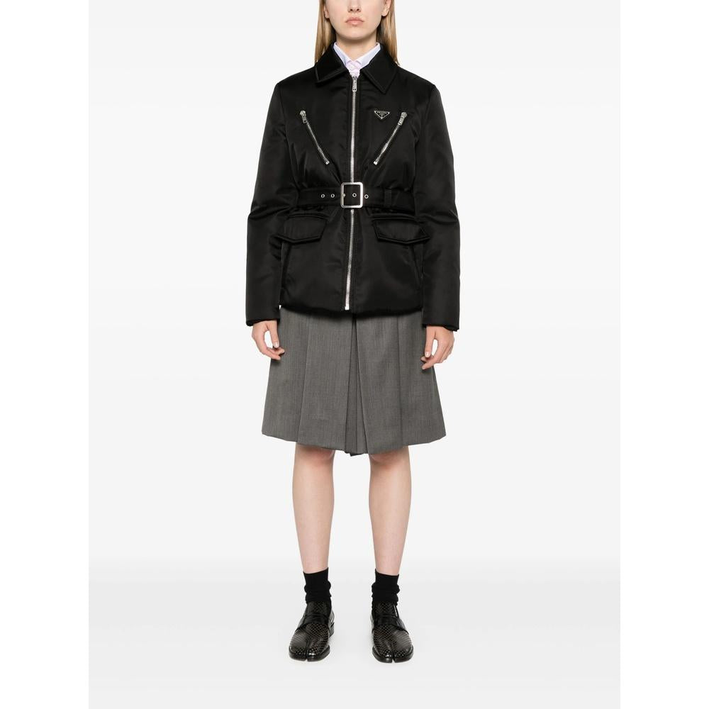 PRADA Re-Nylon Women’s Down Puffer Jacket Black