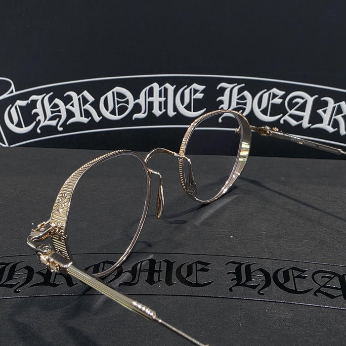 Chrome Hearts Black Gold Bagarsolez Eyeglasses