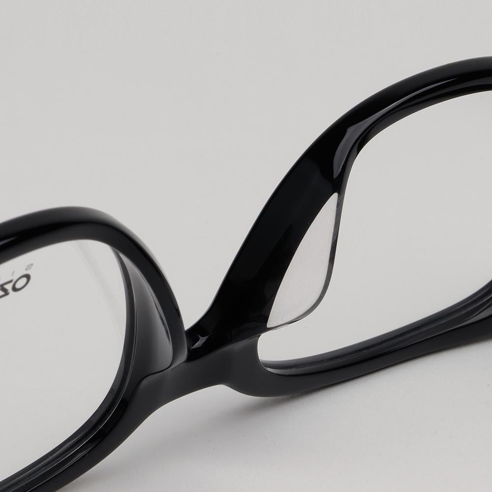 KENZO Black Square Acetate Eyeglasses Asian Fit Unisex KZ50178F001