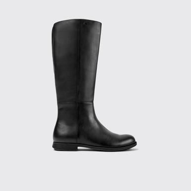 Camper Black Leather Ankle Boots K400763 003 DOM