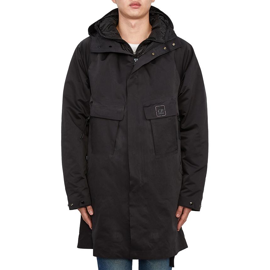 CP Company Men’s Puffer Jacket Black Down Coat