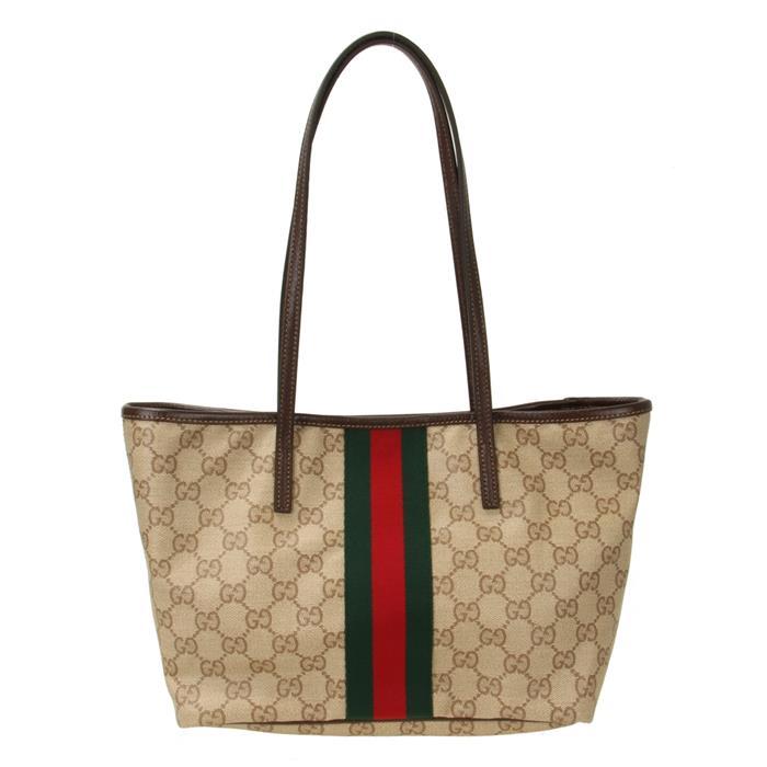 GUCCI Tribeca Small Leather Tote Bag