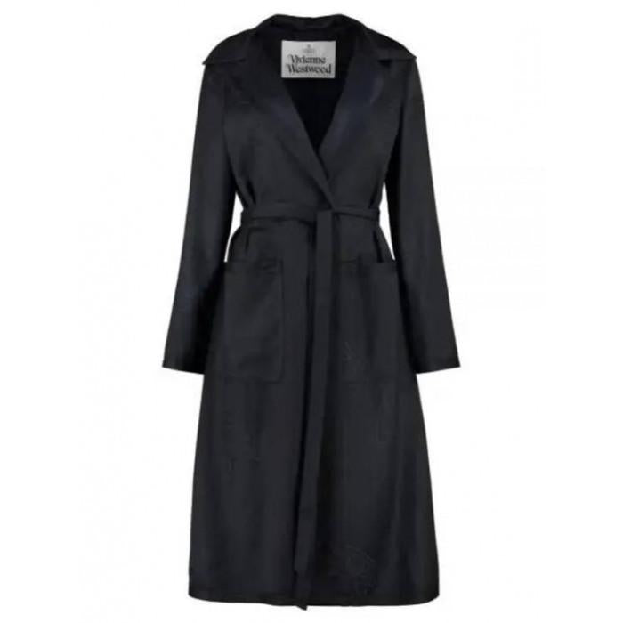 Vivienne Westwood JERRY Wool Blend Coat Black