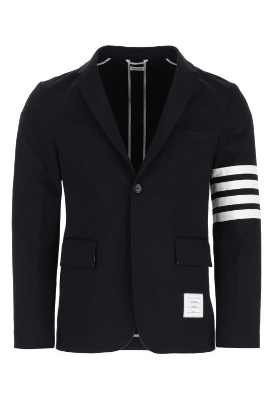 THOM BROWNE Cotton Twill 4-Bar Unconstructed Classic Sport Coat