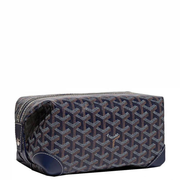 GOYARD Brown Navy Boeing 25 Toiletry Pouch