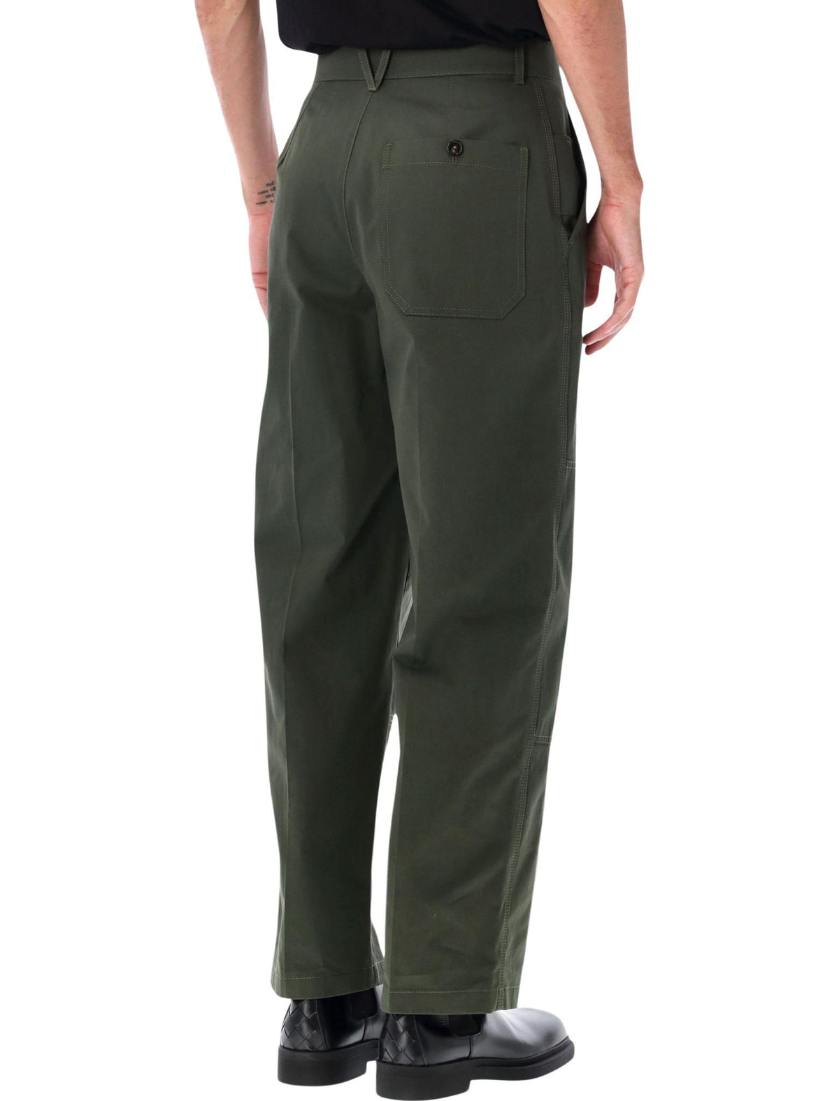 Bottega Veneta Black Wool Tailored Suit Pants