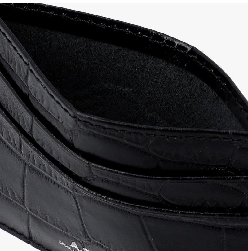 A.P.C. Men's Leather Card Holder Wallet PXBLJ H63028 LZZ BLACK