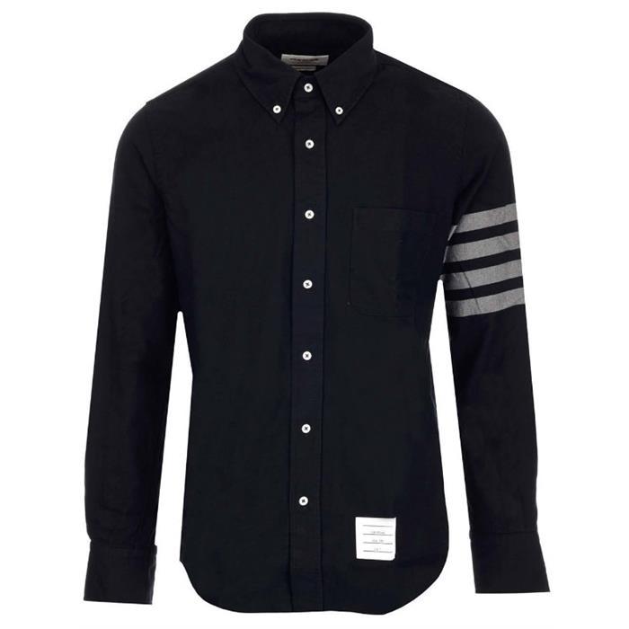 THOM BROWNE Solid Flannel Long-Sleeve Shirt