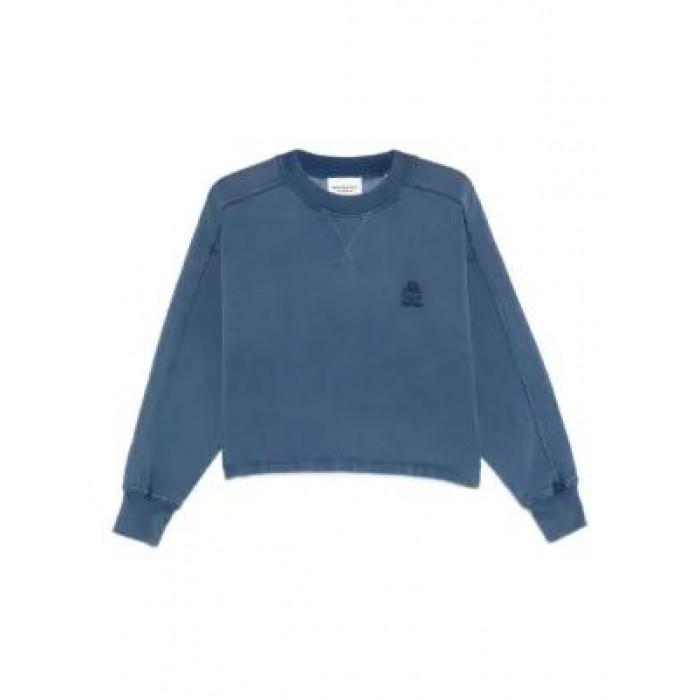 Isabel Marant Sunny Sweatshirt Men’s Cotton Pullover Navy SW0186 FA D1M06 E 30IN