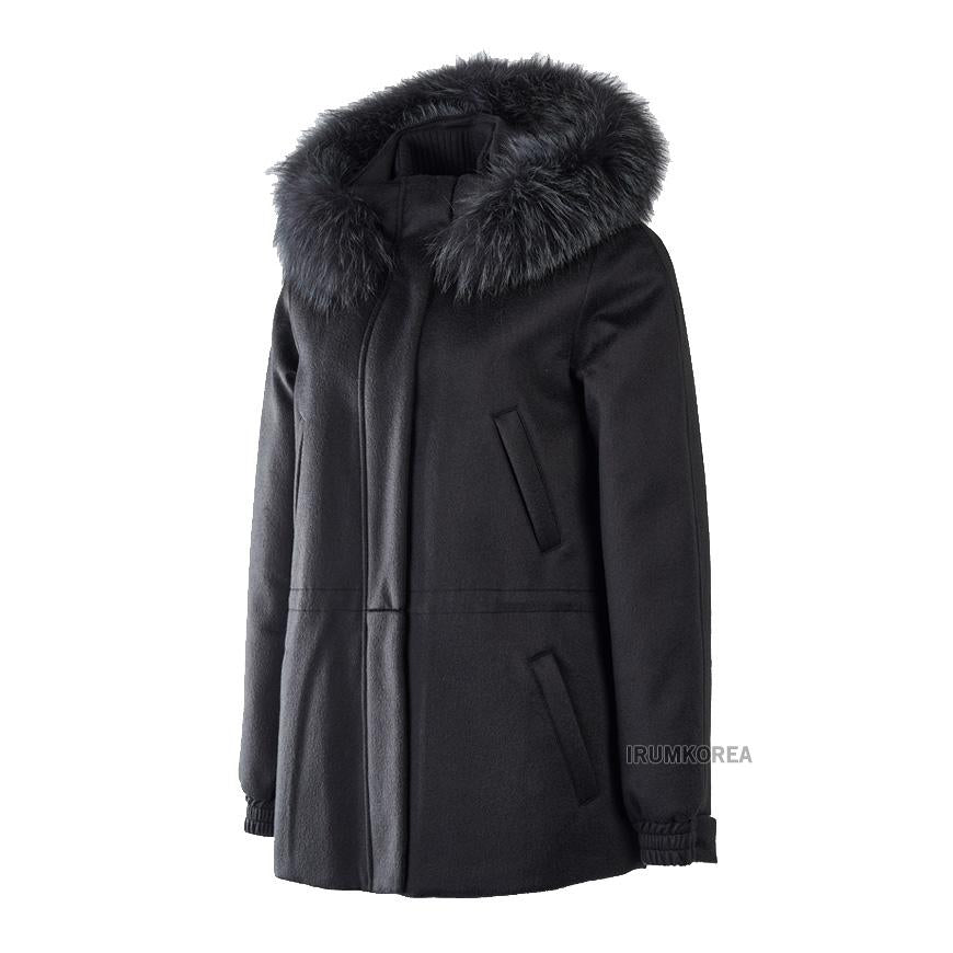 Loro Piana Women’s Icery Short Jacket Black Wool Blend