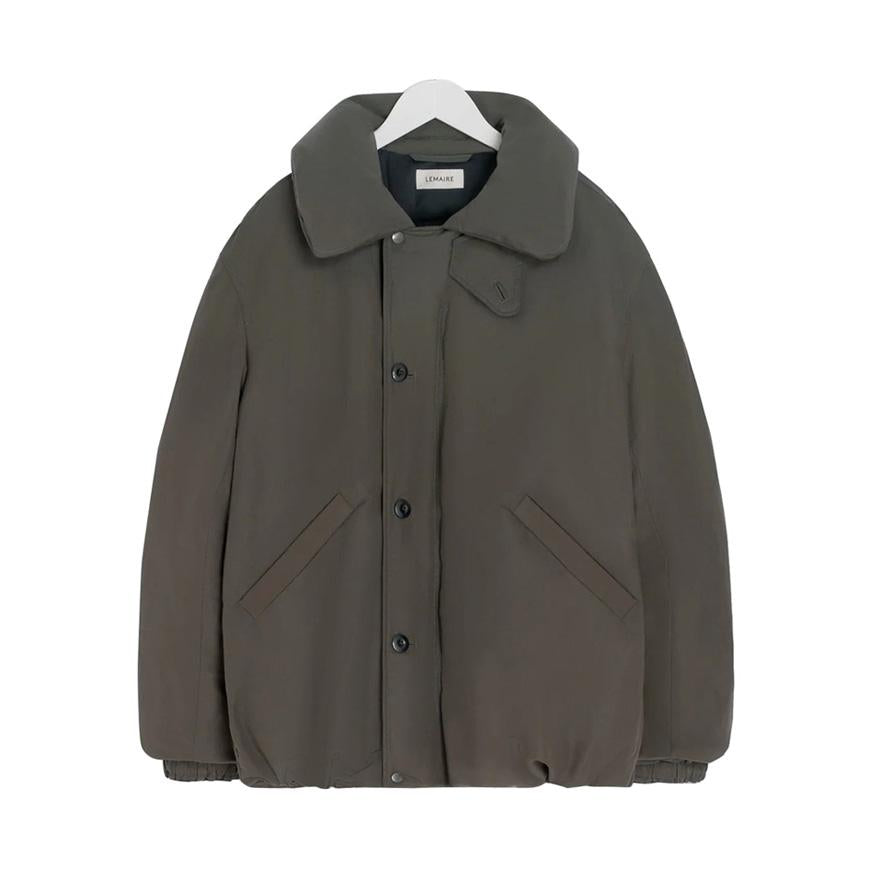 Lemaire Men’s Puffer Blouson Down Jacket Brown