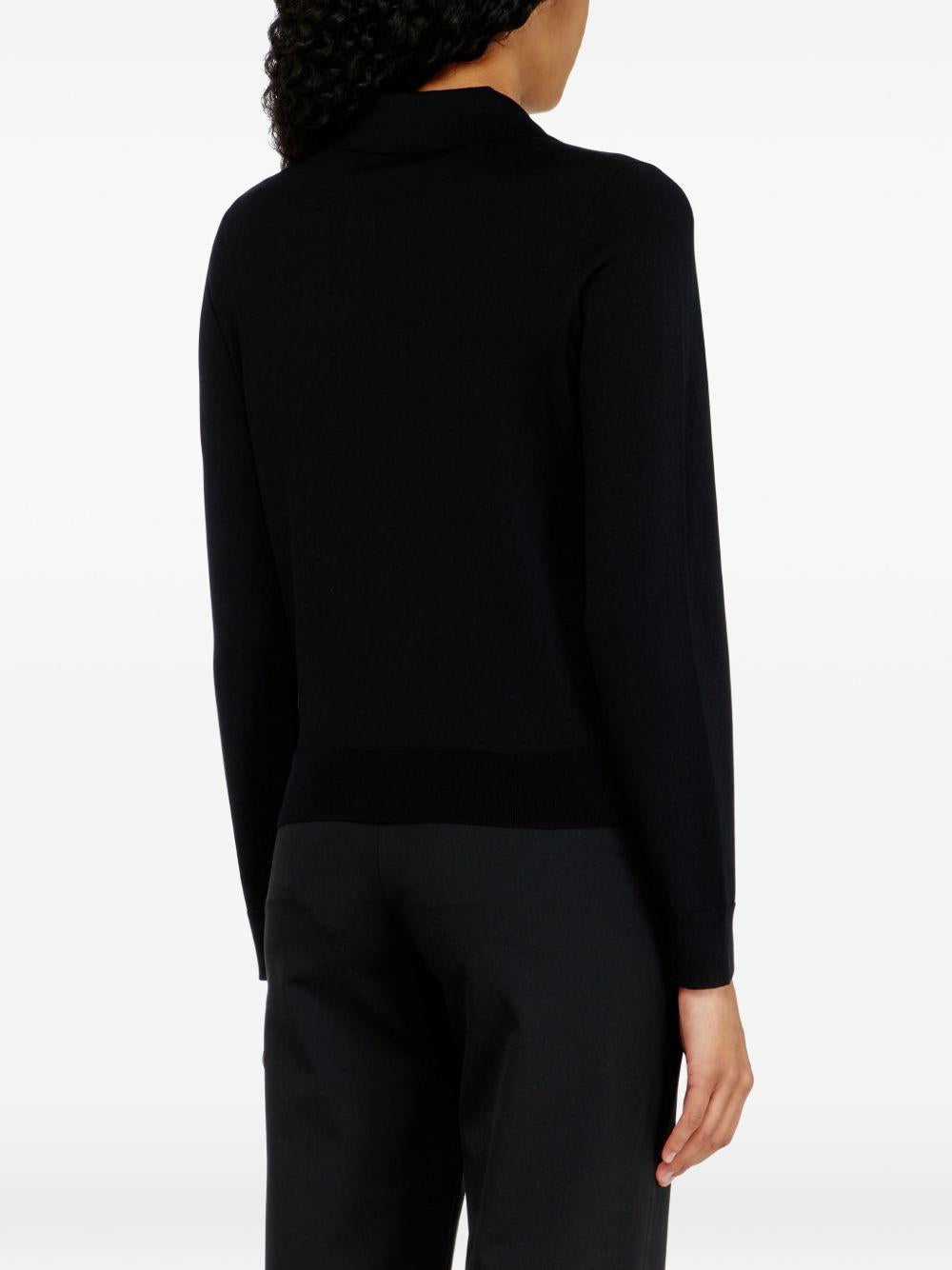 DIESEL Long Sleeve V-Neck Knit Sweater for Women