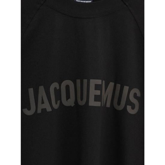 JACQUEMUS Black Short Sleeve T-Shirt Men’s Cotton Top 245JS212201 1990