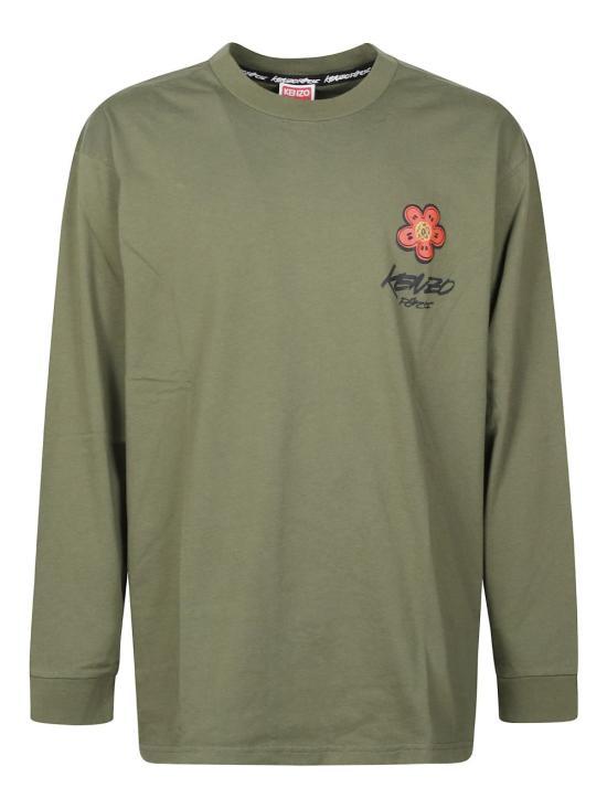 KENZO Long Sleeve Sweatshirt Navy Cotton Men’s Top FF65TL3514 SG50