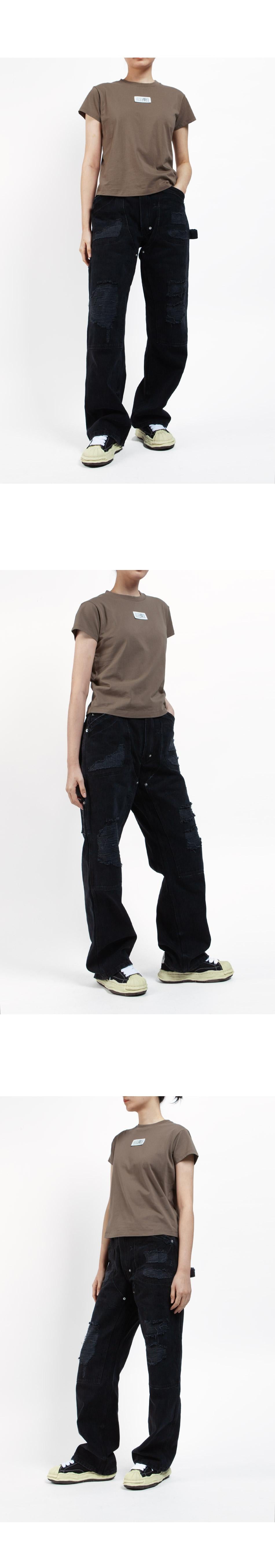 MM6 Patch Cropped Short Sleeve T-Shirt S52GC0326 S24312 134