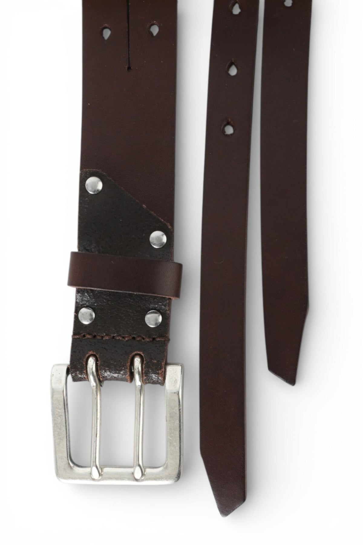 OUR LEGACY Brown Leather Split Belt A42484O