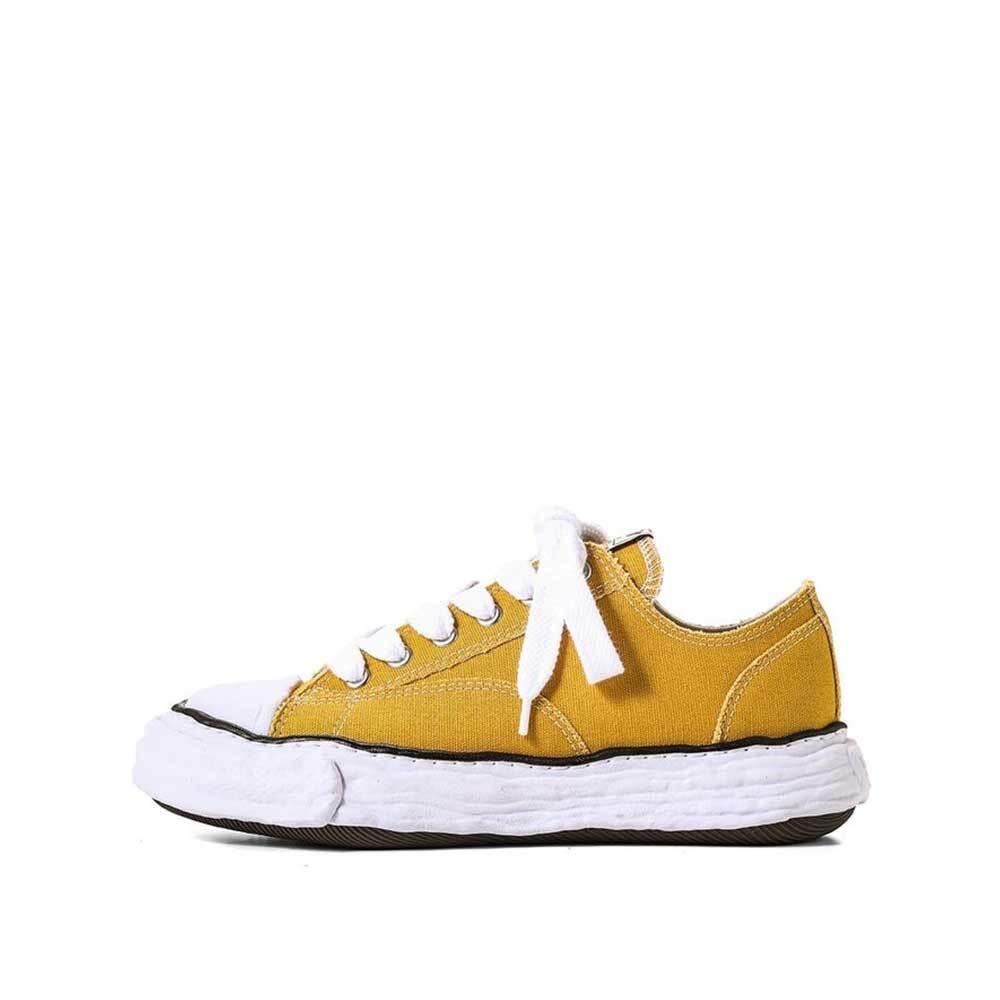Maison Mihara Yasuhiro Yellow Canvas Peterson 23 OG Sole Low-Top Sneakers