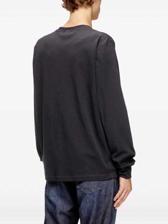 DIESEL Dark Gray Long Sleeve Sweatshirt A199670AIJU9XX DARK GRAY DOM