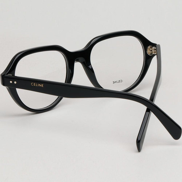 CELINE Black Acetate Round Eyeglass Frames Unisex CL50145I 001