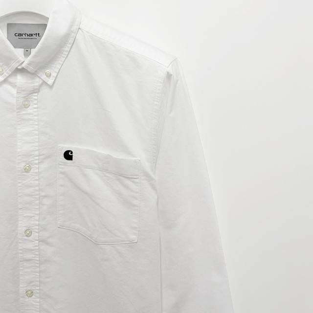 CARHARTT WIP C Logo Oxford Long Sleeve Shirt I030799 12HXX