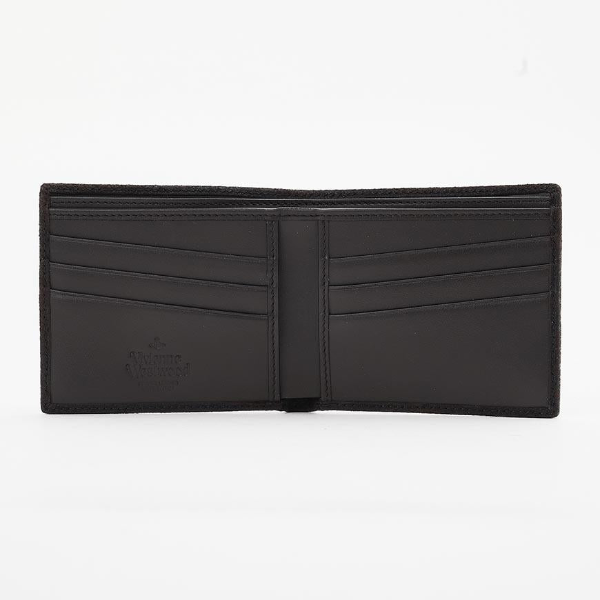 Vivienne Westwood Men’s Suede Leather Bifold Wallet 5115003MM L00BK D402
