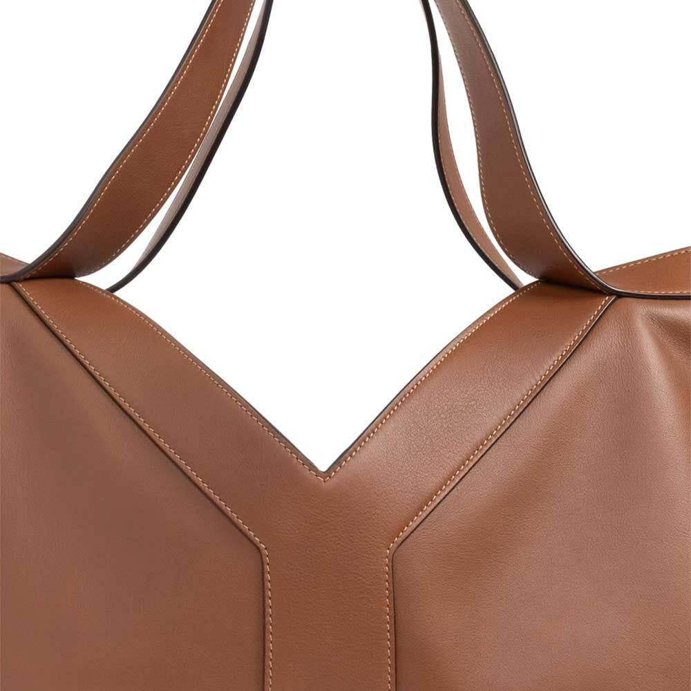 Saint Laurent Leather Y Grand Tote Bag Red