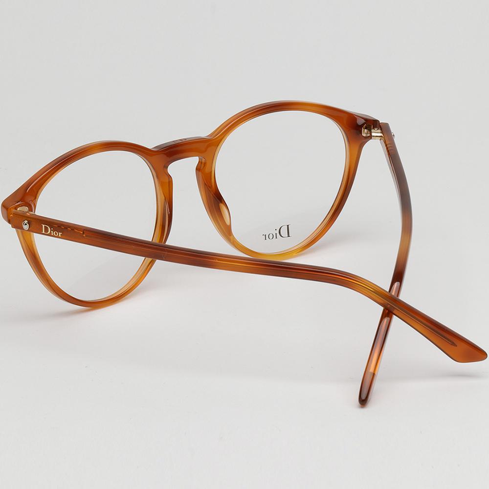 DIOR Light Tortoise Acetate Unisex Eyeglass Frames MONTAIGNE53 SX7