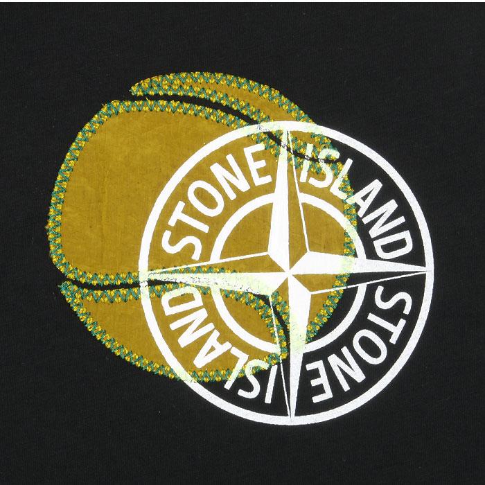 STONE ISLAND Junior Basketball T-Shirt Black 781621070 V0029