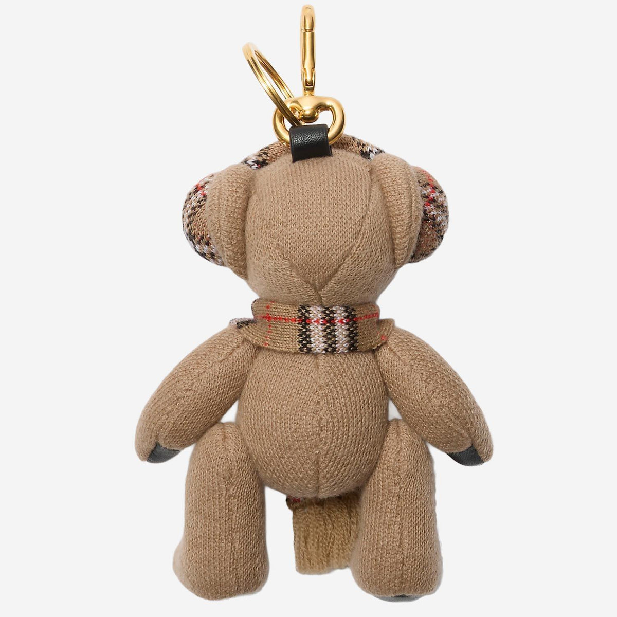 BURBERRY Sand Leather Keyring Accessory
