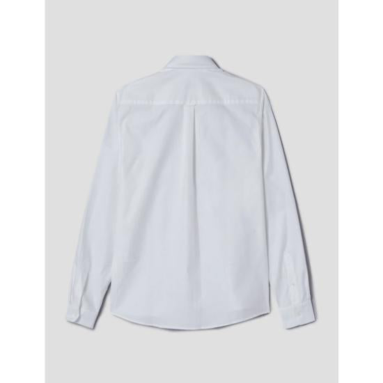 Maison Kitsune Long Sleeve Shirt FM00400WC2010HM00400WC2010WHP100 WHITE DOM