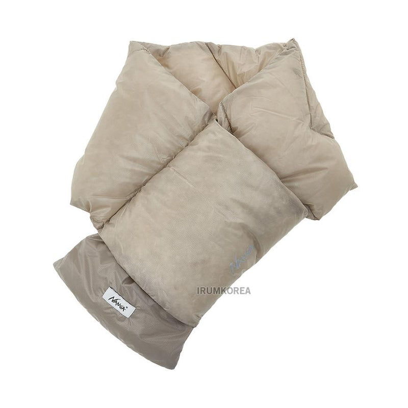 NANGA Unisex Lightweight Down Muffler Scarf NA2243 3C301 BEG