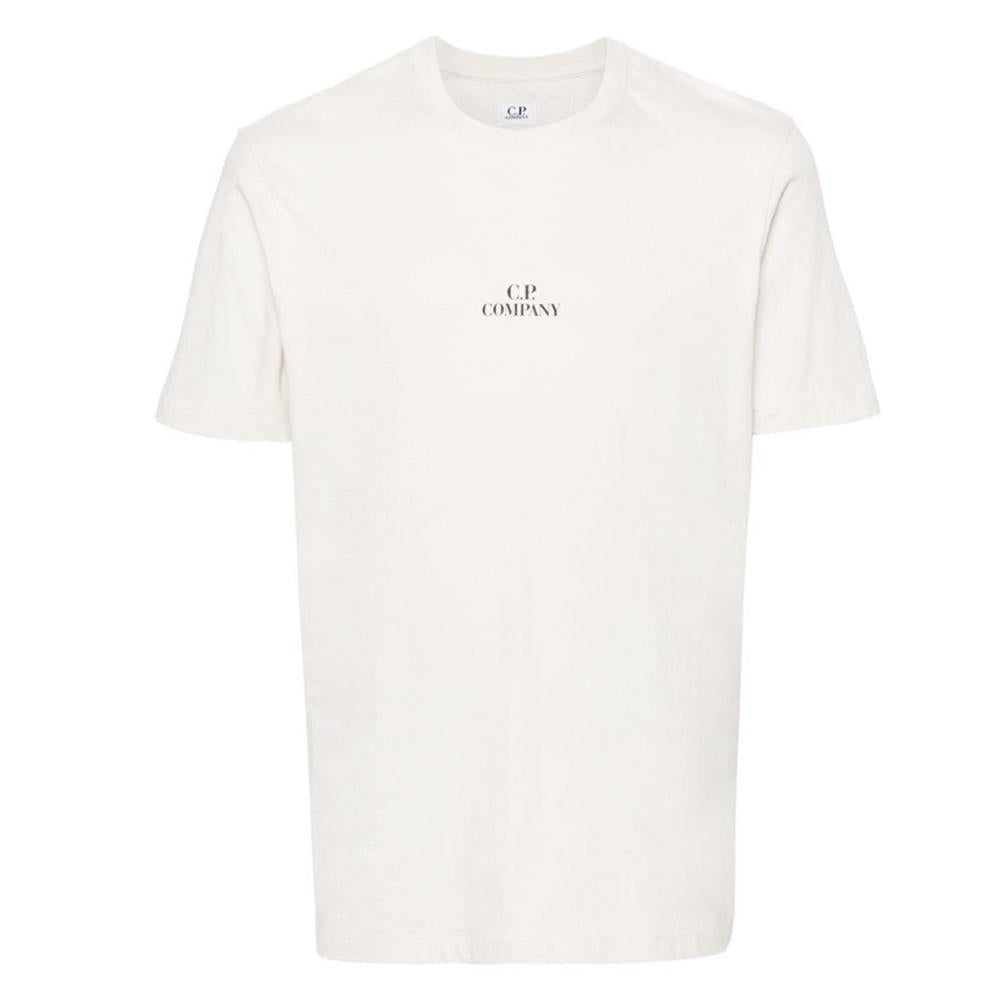 CP Company White Back Logo Print T-Shirt Men's