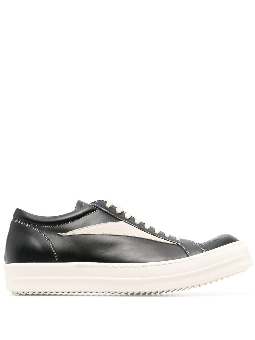 Rick Owens Women’s Vintage Sneakers Black Milk Low-Top Shoes