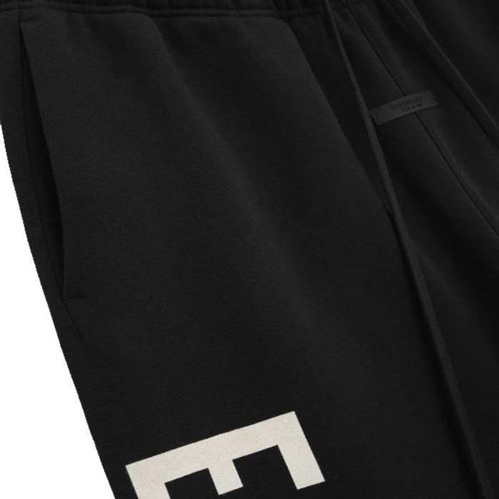 Fear of God Essentials Fleece Big Logo Relaxed Sweatpants Black