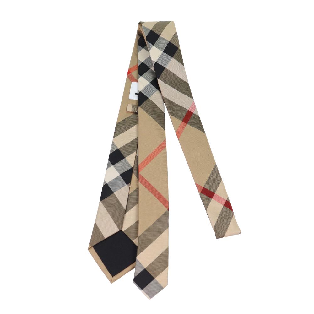 BURBERRY Check Silk Tie