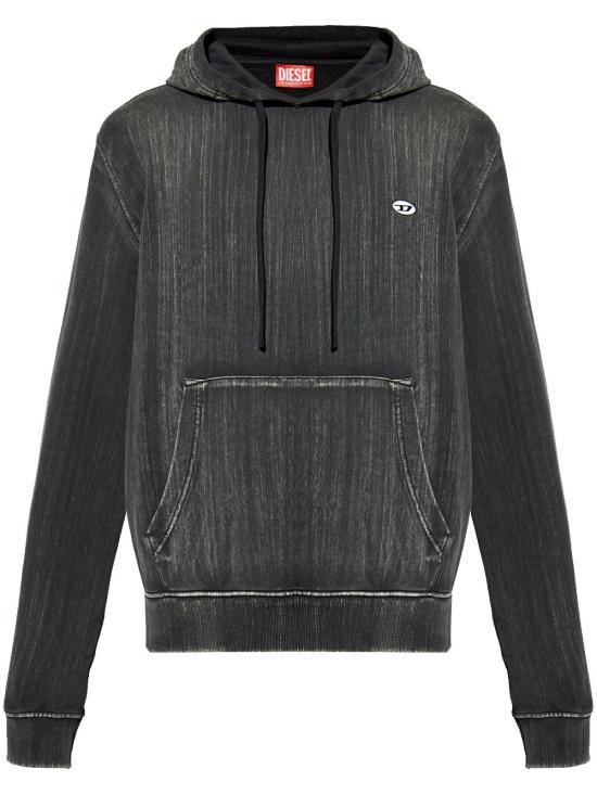 DIESEL Black Logo Hoodie Sweatshirt for Women A148220QKAU9XX BLACK DOM